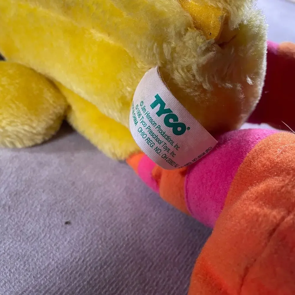 1996 VTG Tyco Sesame Street Tickle Me Big Bird Plush Toy